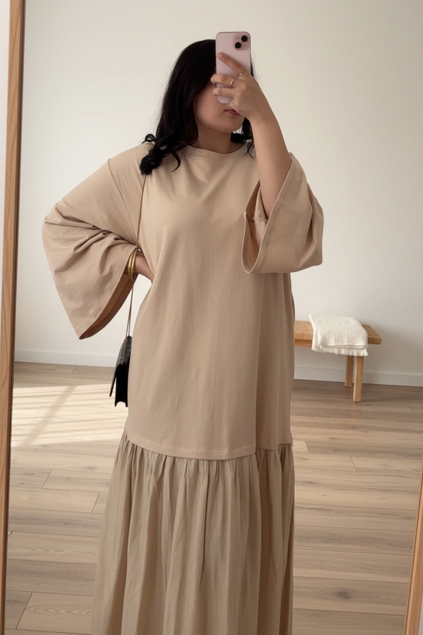 Robe Tee-Shirt Bi-Matière