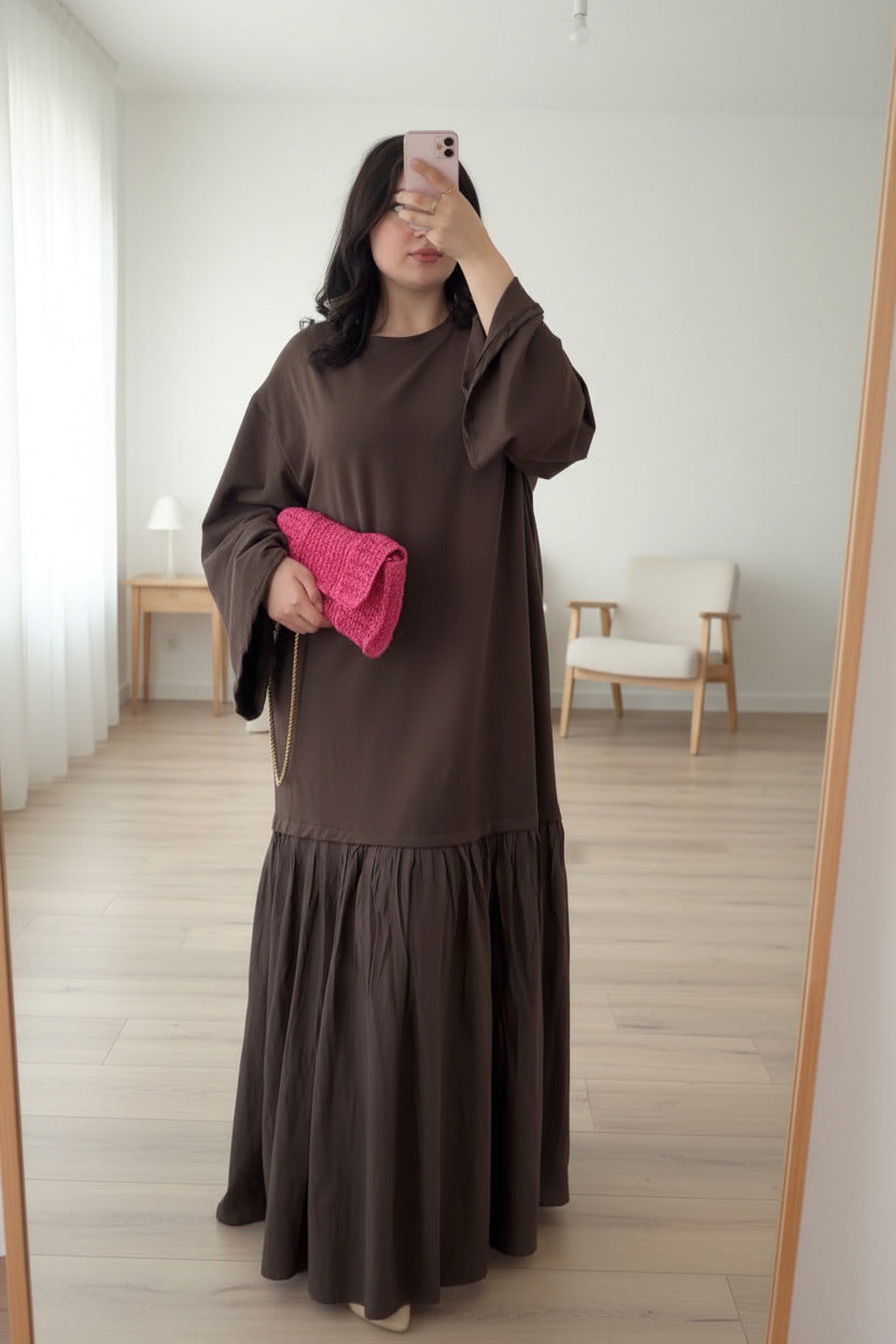 Robe Tee-Shirt Bi-Matière
