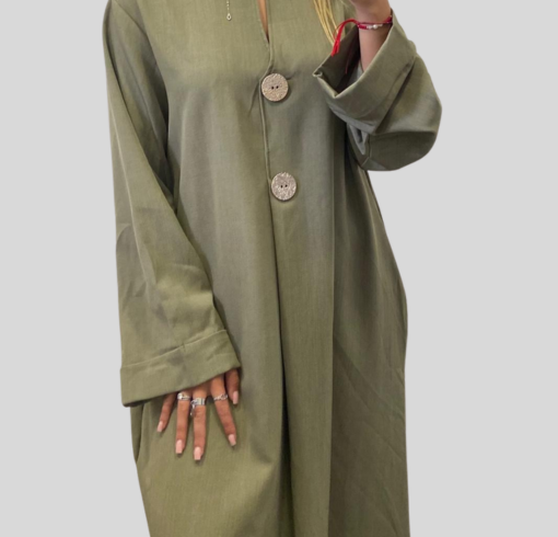 robe longue femme kaki - clyamod